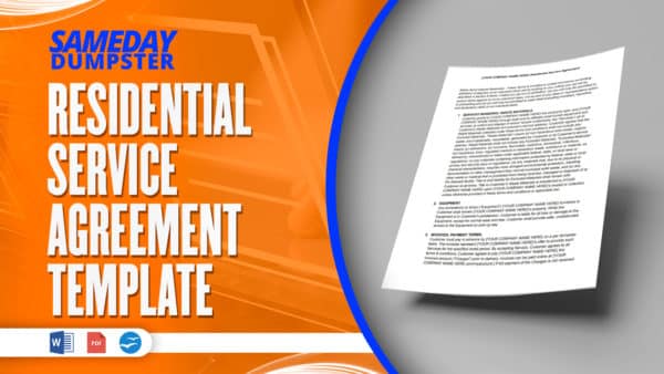 Residential Service Agreement Template